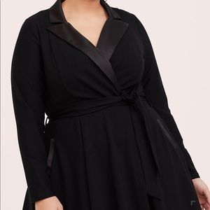 NWT Torrid Black Tuxedo Dress Sz 28W